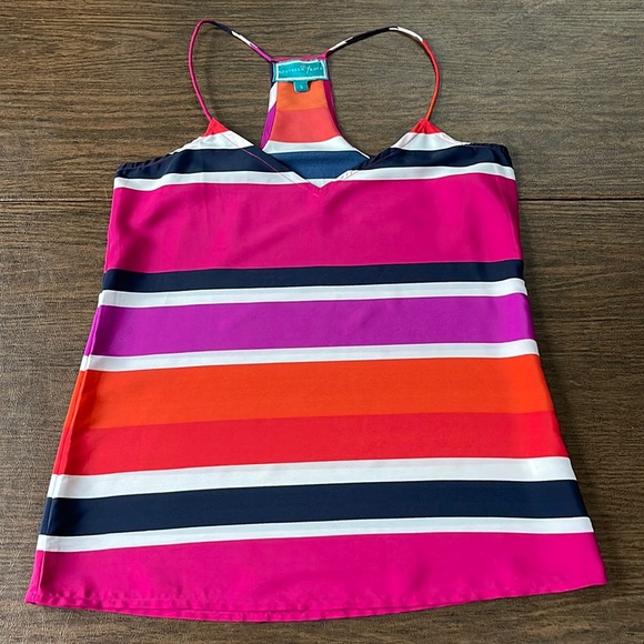 Southern Frock Multicolor Stripe Tank Too - Picture 1 of 10